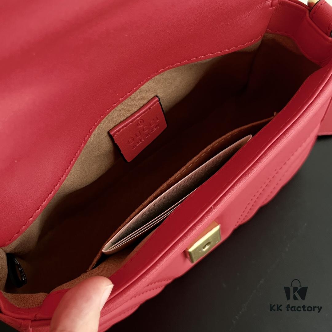 Authentic Photo # GG Marmont Mini Messenger Bag 547260 Size: 21*15.5*8cm