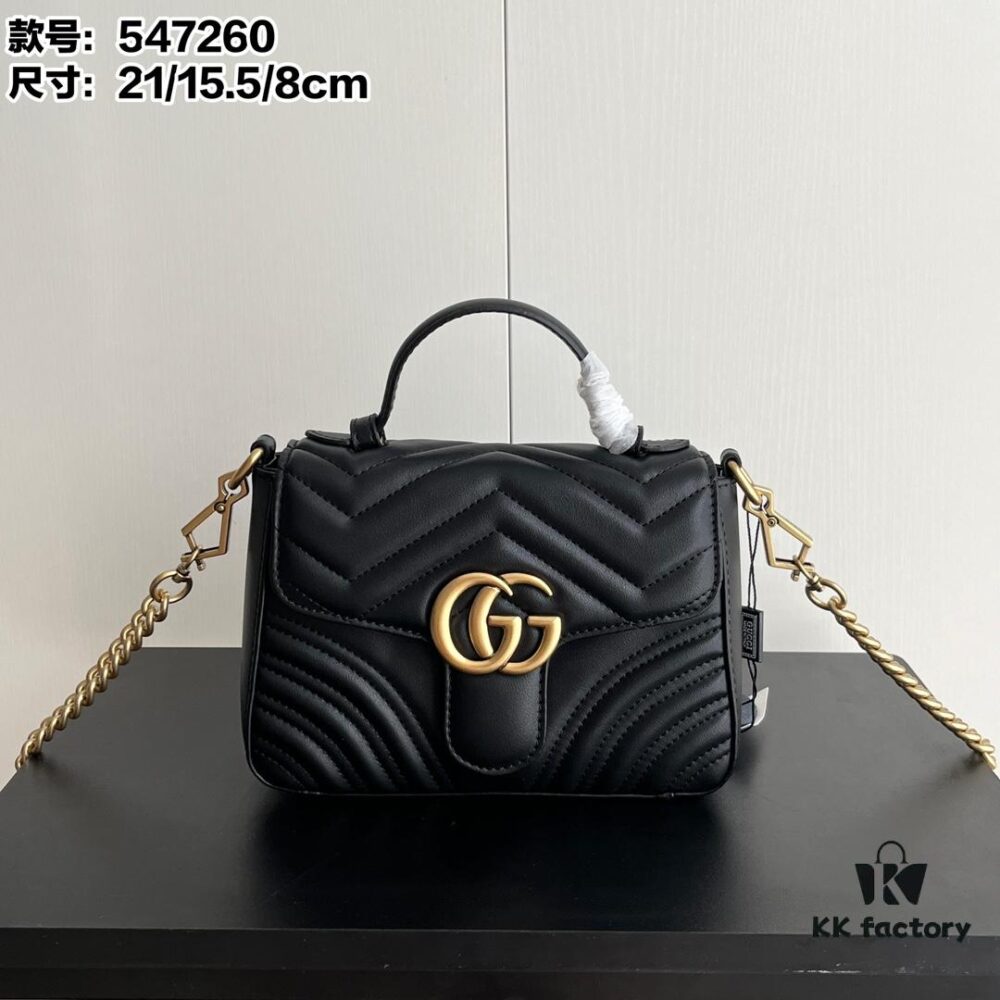 Authentic Photo # GG Marmont Mini Messenger Bag Style No. 547260 Size: 21*15.5*8cm