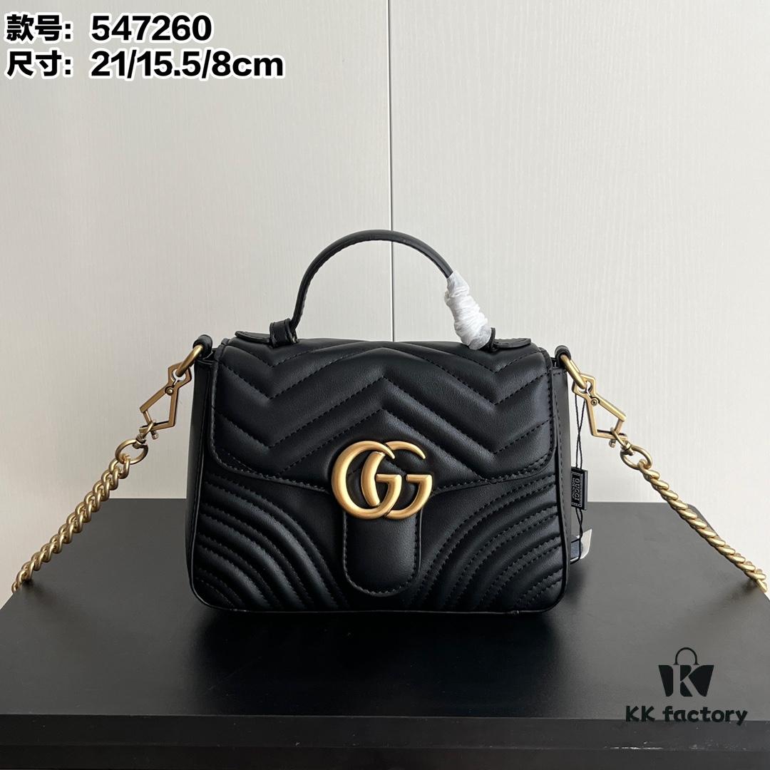 Authentic Photo # GG Marmont Mini Messenger Bag Style No. 547260 Size: 21*15.5*8cm