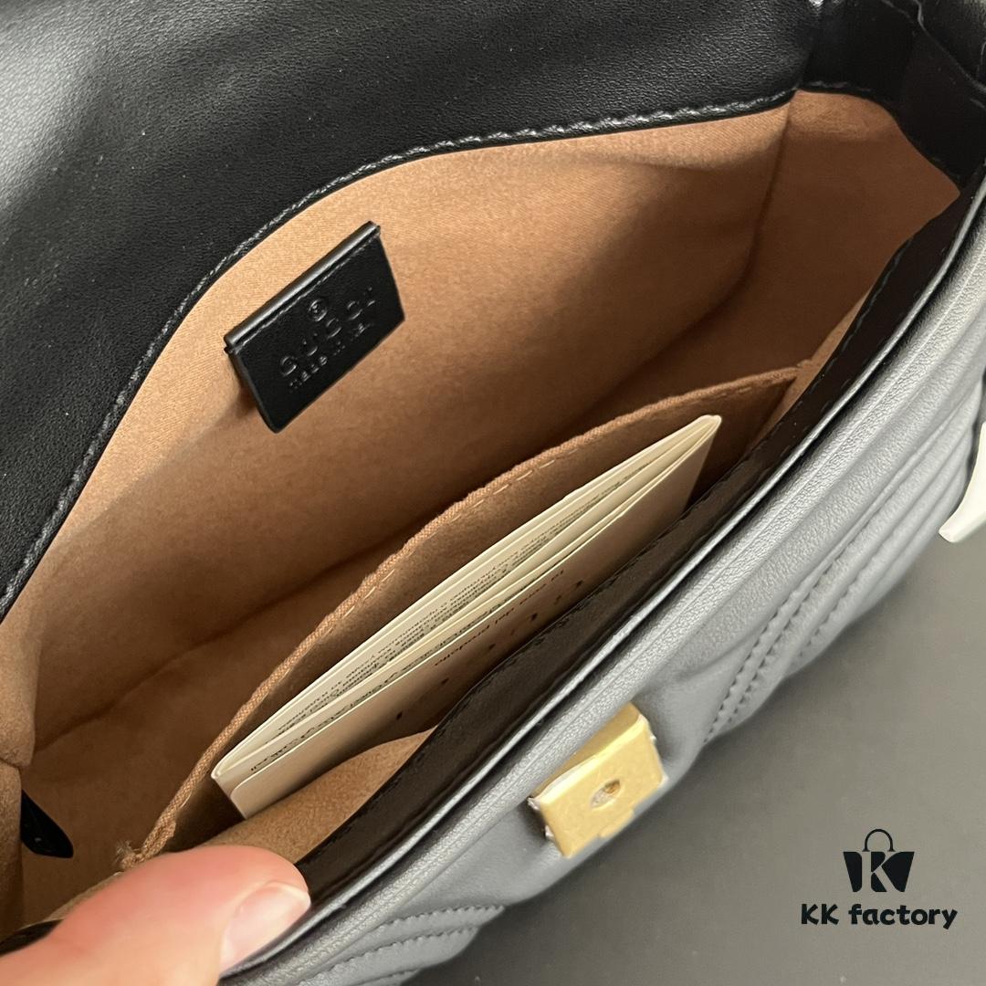 Authentic Photo # GG Marmont Mini Messenger Bag Style No. 547260 Size: 21*15.5*8cm