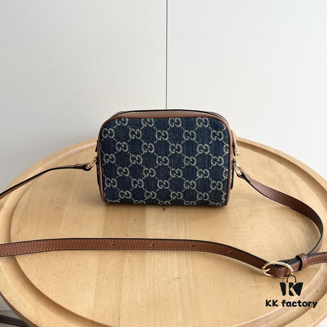 Gucci Ophidia Series Crossbody Shoulder Bag Adjustable Strap with Keychain Interior Real Shot