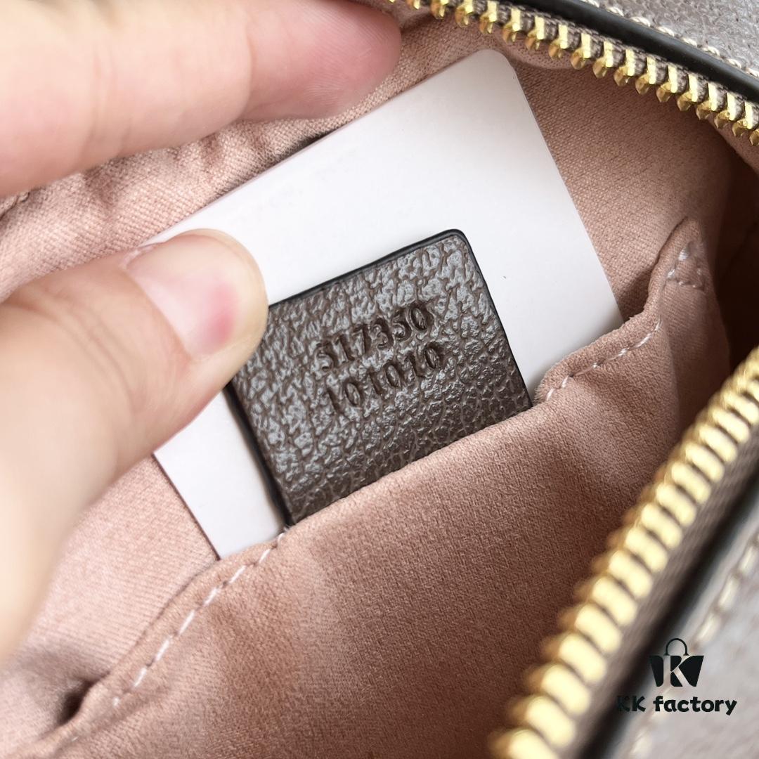 Gucci Ophidia Series Crossbody Bag Model 517350 Size 17.5*12*5.5cm Adjustable Strap with Key Holder