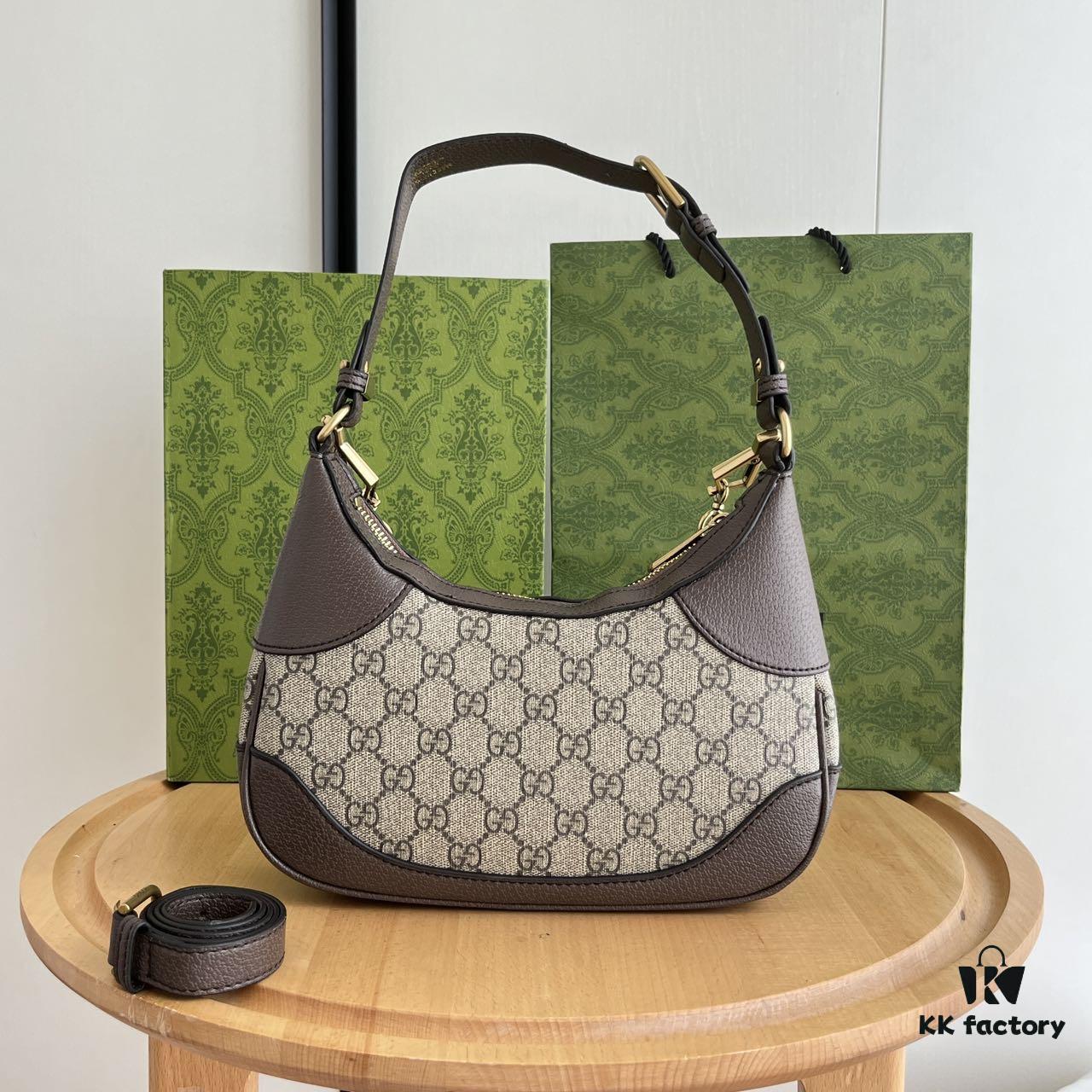 Gucci New Hobo Crescent Bag Real Shot Model 731817 Vintage Flower