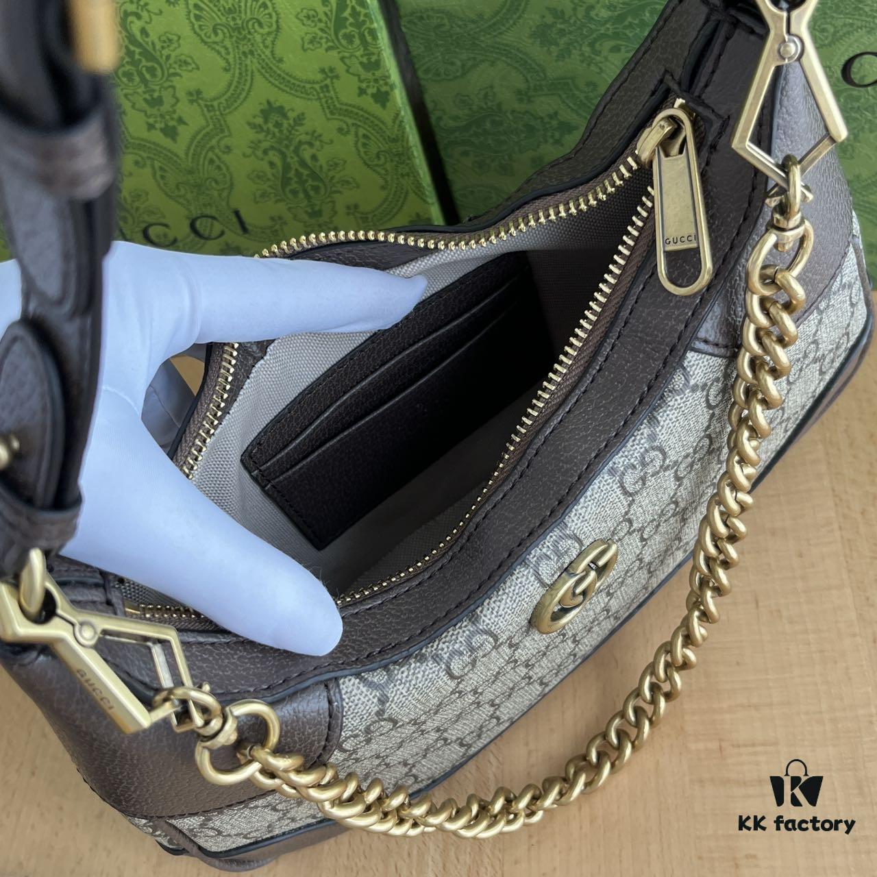 Gucci New Hobo Crescent Bag Real Shot Model 731817 Vintage Flower