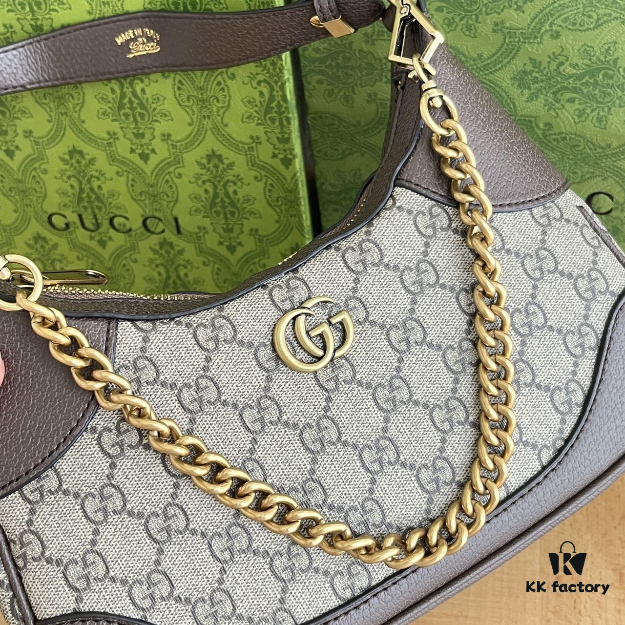 Gucci New Hobo Crescent Bag Real Shot Model 731817 Vintage Flower