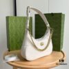 Gucci New Hobo Crescent Bag in White