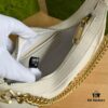 Gucci New Hobo Crescent Bag in White
