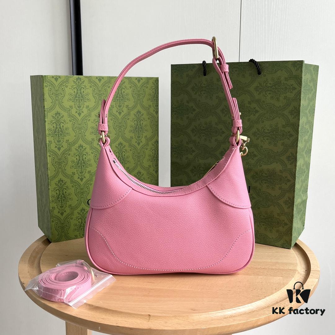 Gucci New Hobo Crescent Bag in Pink