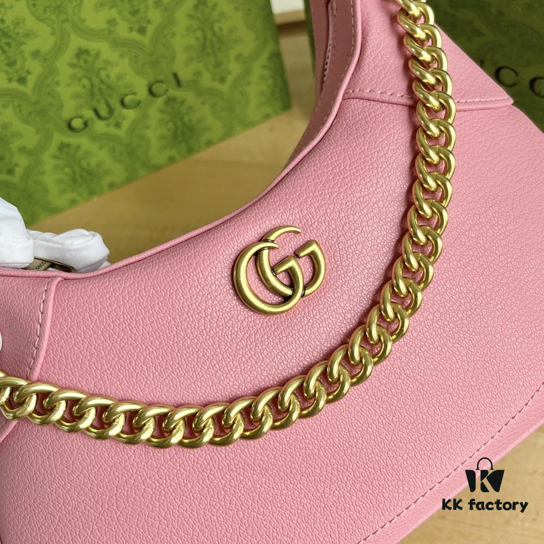 Gucci New Hobo Crescent Bag in Pink