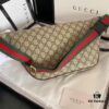 Authentic Photo # Model: 529711 Embroidered Tiger Dimensions: 28x18x8cm. GG Ophidia Always Draws Inspiration from Travel with Various Fashionable Embroideries Such as Planet Motifs and Vintage-style Details, Retro Airmail-style Piping, and Classic Gucci Logo from the Archive Design Fanny Pack ✅ Waist Bag ✅