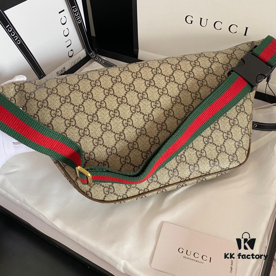 Authentic Photo # Model: 529711 Embroidered Tiger Dimensions: 28x18x8cm. GG Ophidia Always Draws Inspiration from Travel with Various Fashionable Embroideries Such as Planet Motifs and Vintage-style Details, Retro Airmail-style Piping, and Classic Gucci Logo from the Archive Design Fanny Pack ✅ Waist Bag ✅