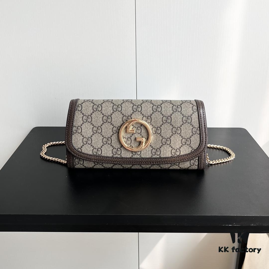 Authentic Shot # Gucci Blondie 725215 with Box 21x10.5cm