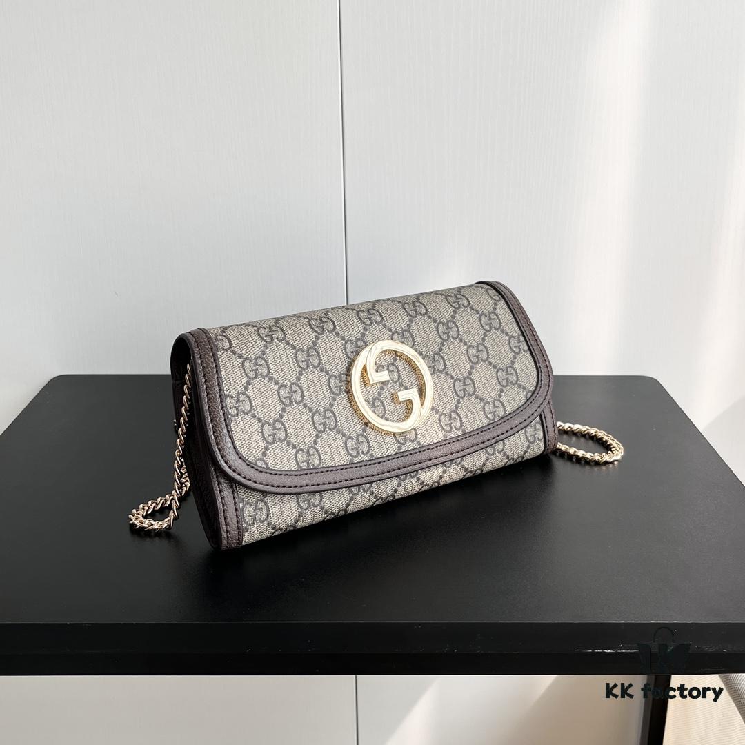 Authentic Shot # Gucci Blondie 725215 with Box 21x10.5cm