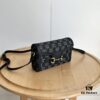 Gucci 1955 Horsebit Mini Crossbody Bag - Model: 699296 Black Denim