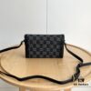 Gucci 1955 Horsebit Mini Crossbody Bag - Model: 699296 Black Denim