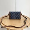 Gucci 1955 Horsebit Mini Crossbody Bag in Blue Denim - Model: 699296