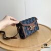Gucci 1955 Horsebit Mini Crossbody Bag in Blue Denim - Model: 699296