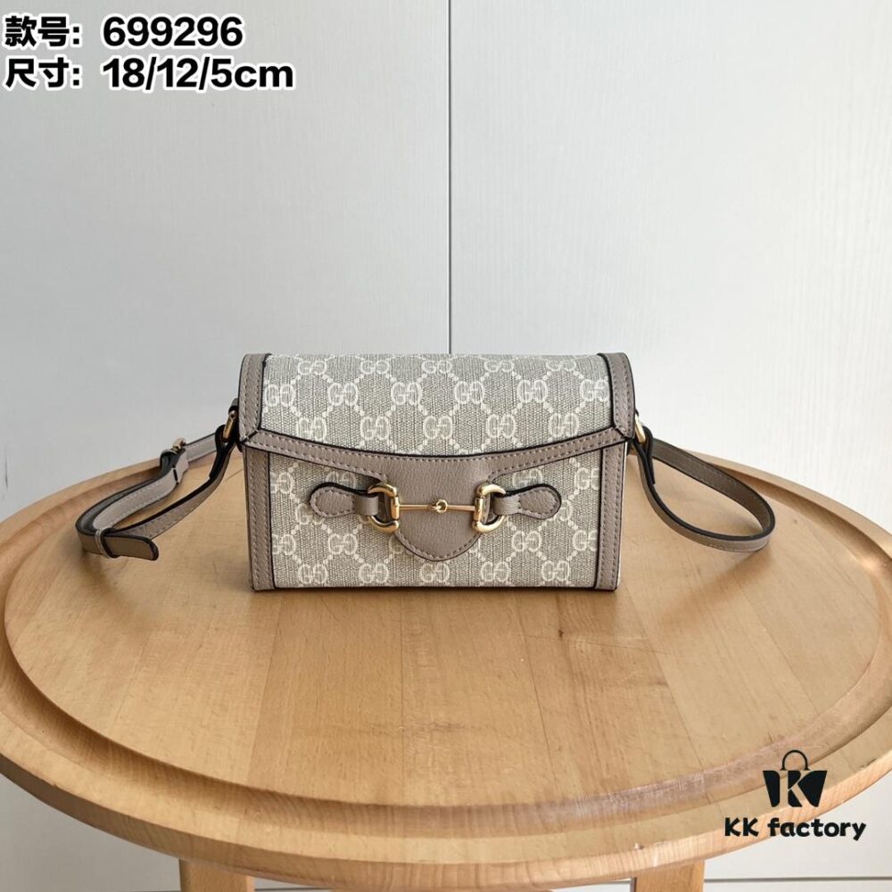 Gucci 1955 Horsebit Mini Crossbody Bag Model: 699296 Oatmeal