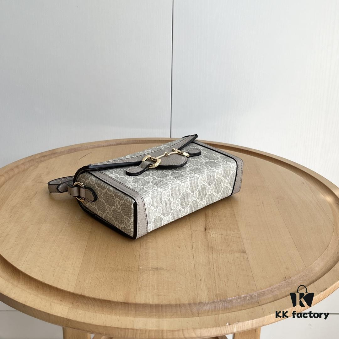 Gucci 1955 Horsebit Mini Crossbody Bag Model: 699296 Oatmeal