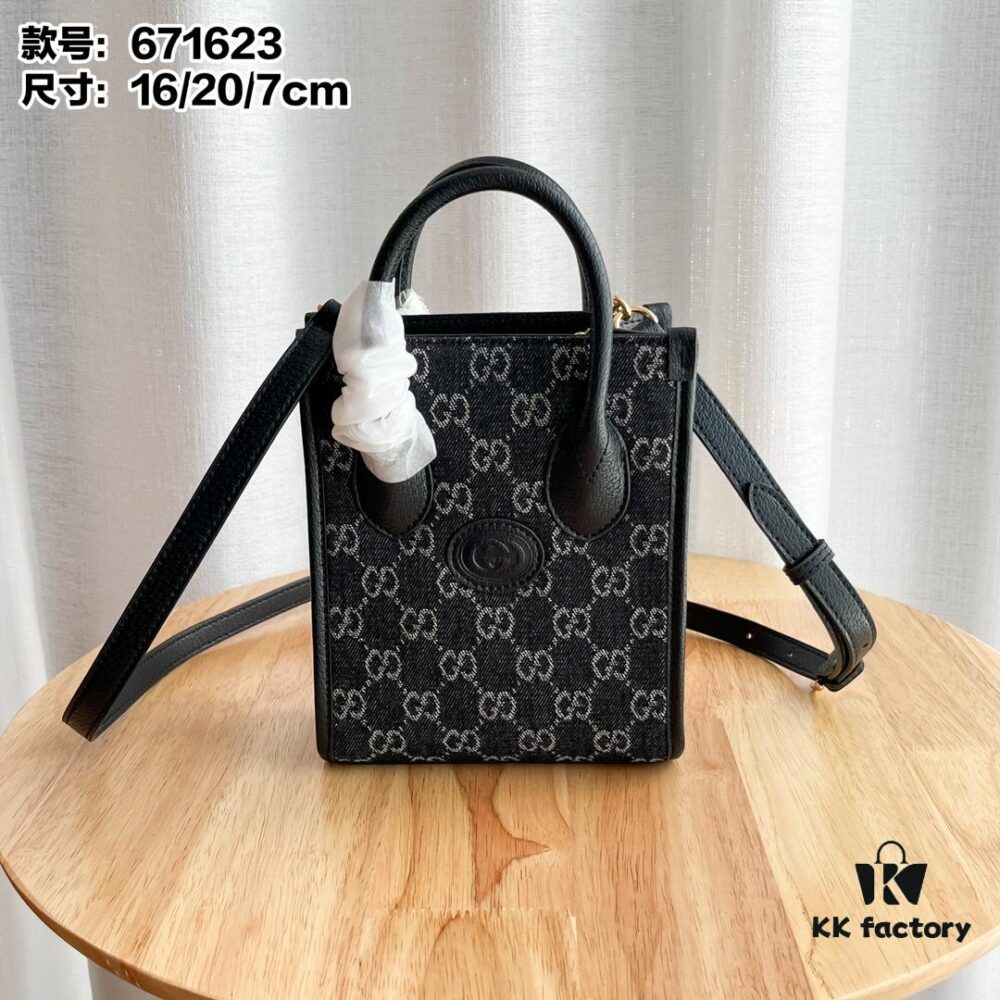 Gucci Retro Mini Tote Bag with Adjustable Shoulder Strap