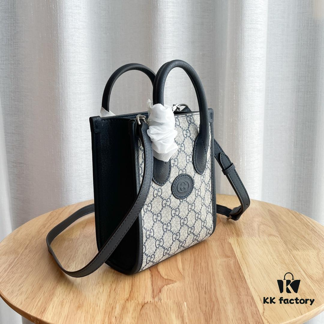 Gucci Retro Mini Tote Bag with Adjustable Shoulder Strap