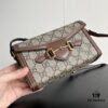 Gucci 1955 Horsebit Mini Crossbody Bag - Model 699296 Caramel