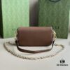 Gucci Horsebit 1955 Baguette Bag Real Photo #735178 Brown Leather
