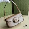 Gucci Horsebit 1955 Baguette Bag Real Photo #735178 Brown Leather