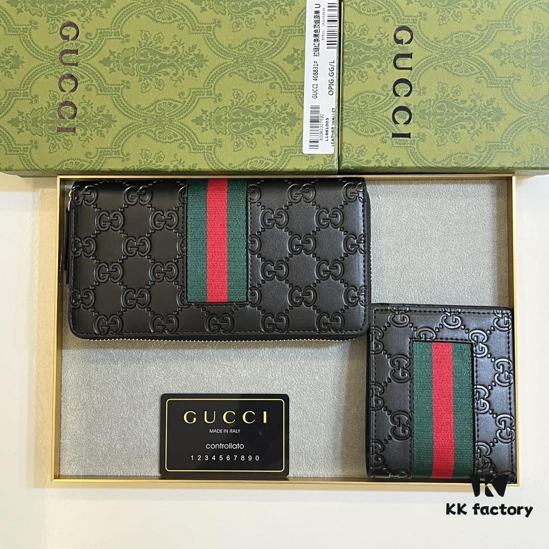 Gucci GG Supreme Canvas Zip-Around Wallet
