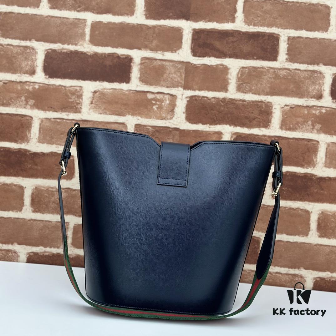 GUCCI New Arrival Authentic Quality, Top-tier Original Order Item, Real Photo, Model No. 782904 Deep Blue, Size W25.5xH28xD16.5cm, In Stock and Ready to Ship