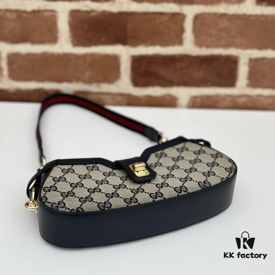 GUCCI New Arrival Cabinet Quality, Top Original Single Item, Real Photo. Model No. 786015 Blue, Size 12×24×5 cm