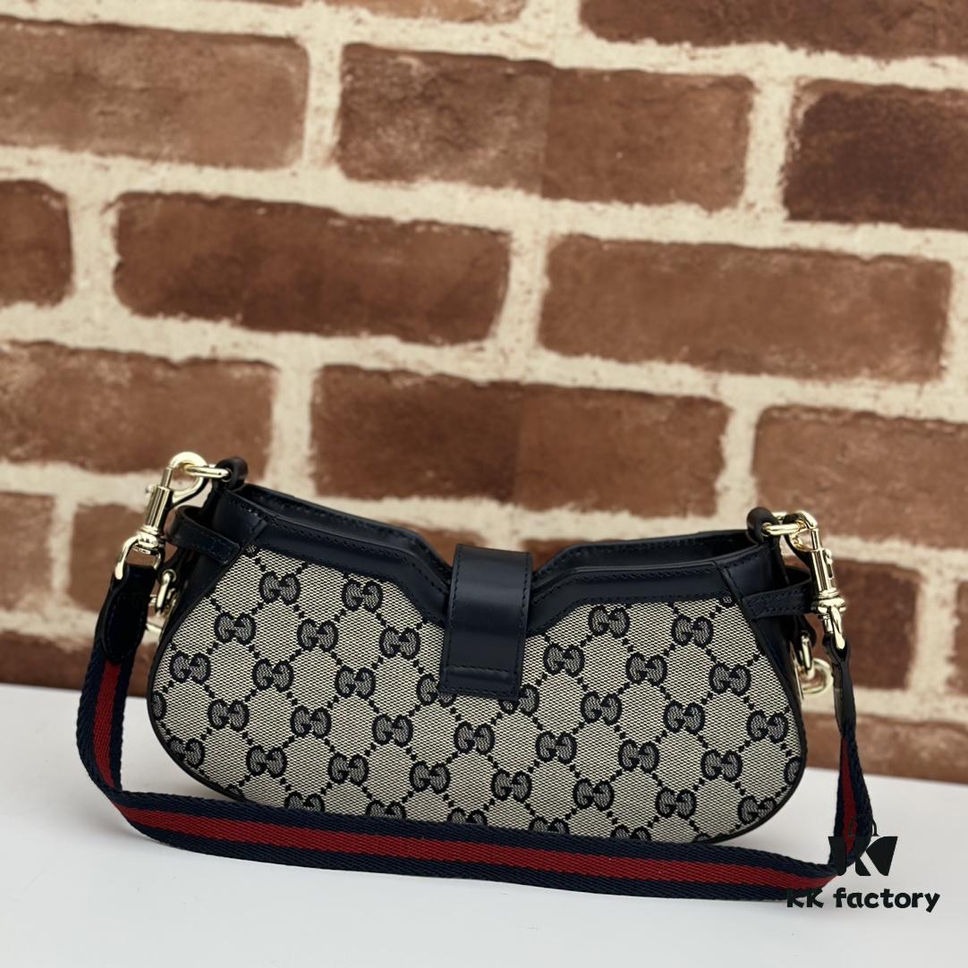 GUCCI New Arrival Cabinet Quality, Top Original Single Item, Real Photo. Model No. 786015 Blue, Size 12×24×5 cm