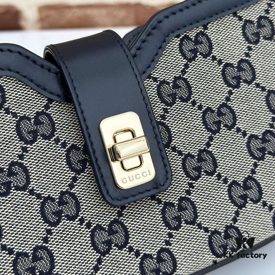 GUCCI New Arrival Cabinet Quality, Top Original Single Item, Real Photo. Model No. 786015 Blue, Size 12×24×5 cm