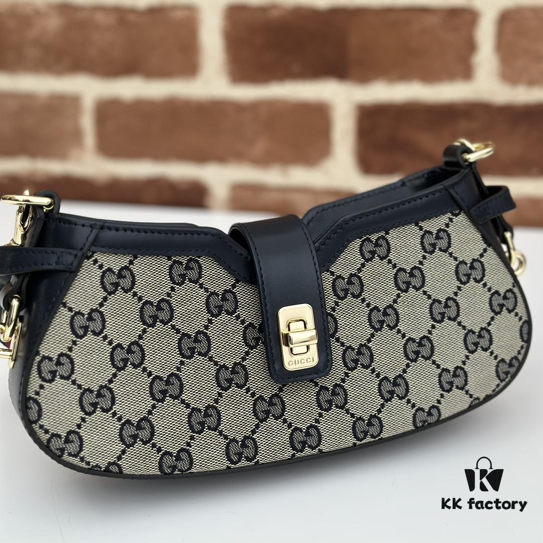 GUCCI New Arrival Cabinet Quality, Top Original Single Item, Real Photo. Model No. 786015 Blue, Size 12×24×5 cm