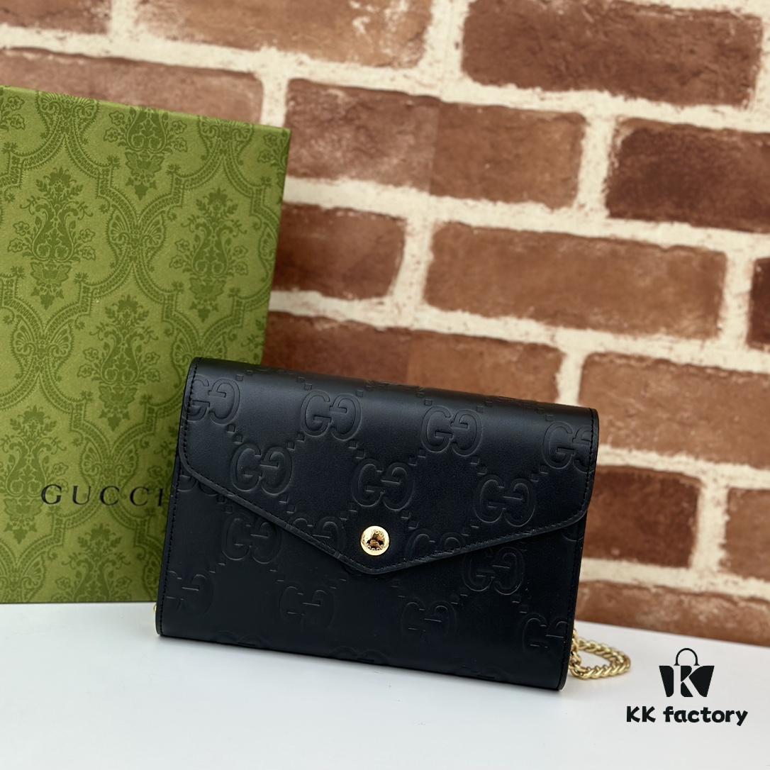 GUCCI High-End Original Order Item, Counter Quality, Real Photos! Style No. 781555 Embossed, Dimensions: 20cm (W) x 13cm (H) x 6cm (D), In Stock