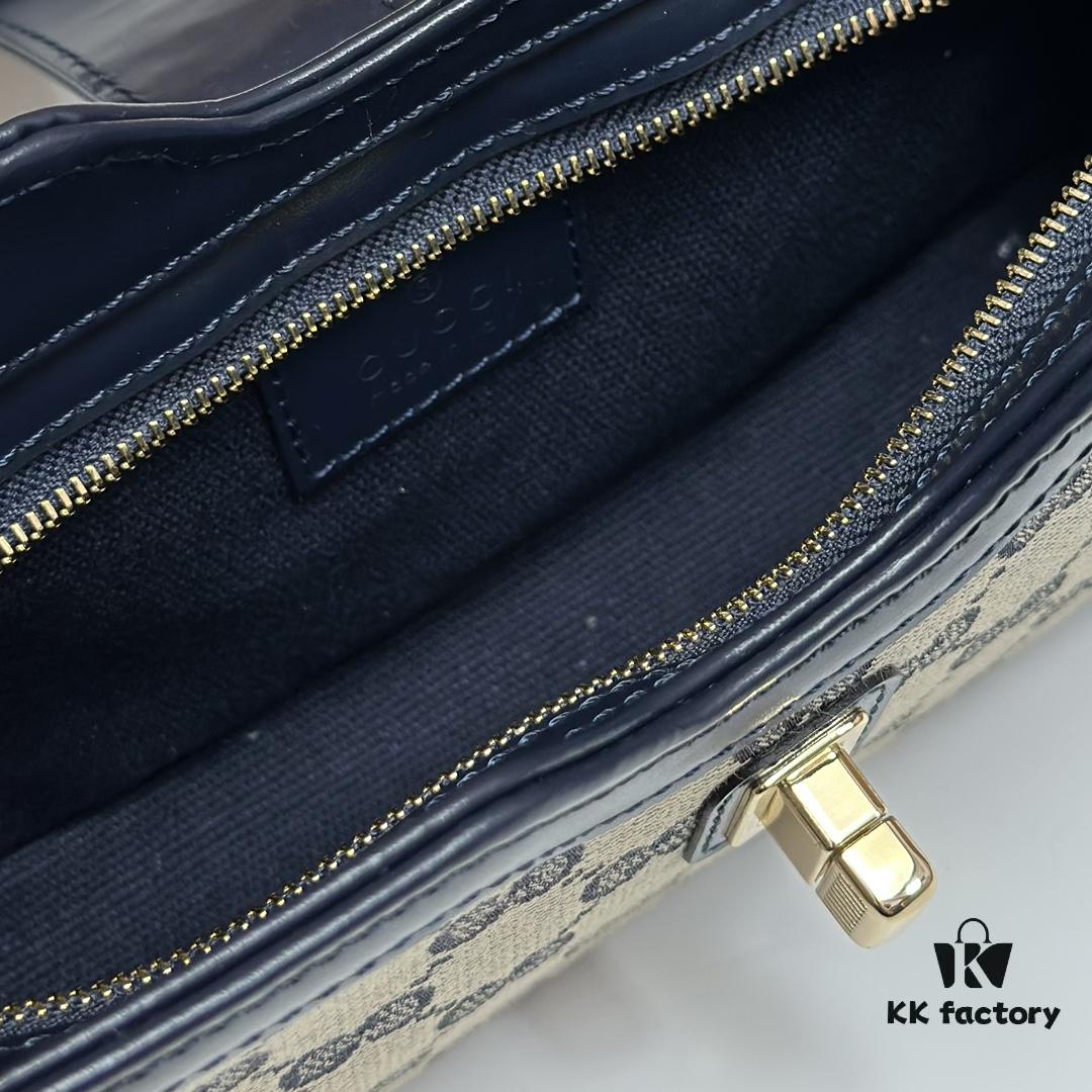 GUCCI New Arrival Cabinet Quality, Top Original Single Item, Real Photo. Model No. 786015 Blue, Size 12×24×5 cm