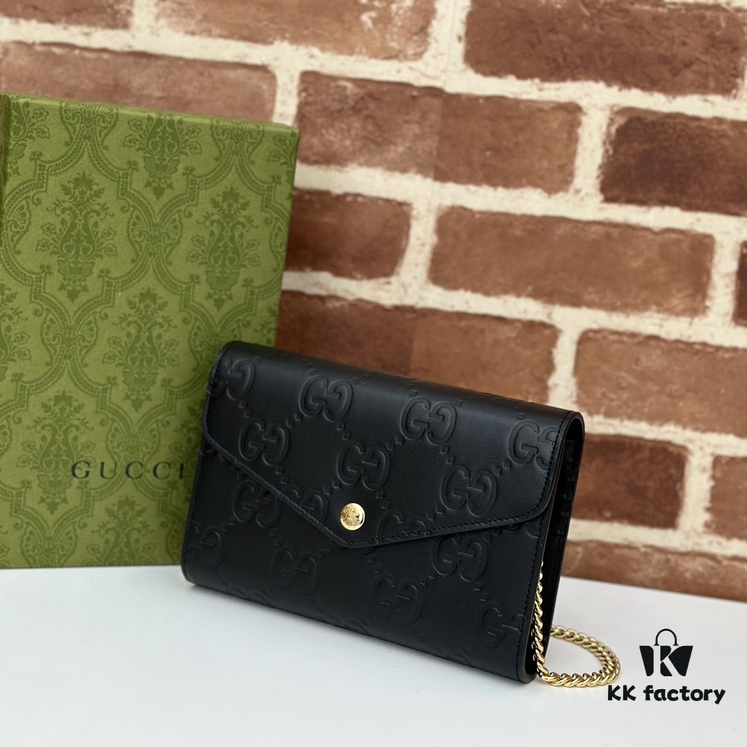 GUCCI High-End Original Order Item, Counter Quality, Real Photos! Style No. 781555 Embossed, Dimensions: 20cm (W) x 13cm (H) x 6cm (D), In Stock