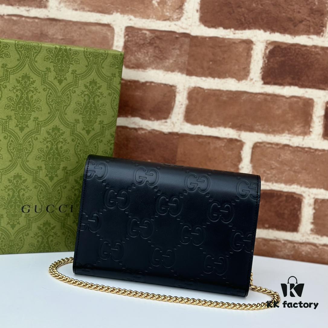 GUCCI High-End Original Order Item, Counter Quality, Real Photos! Style No. 781555 Embossed, Dimensions: 20cm (W) x 13cm (H) x 6cm (D), In Stock