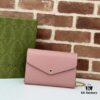GUCCI Counter Quality, Top Original Single Item, Real Photo! Model No. 781555 Light Pink Embossed, Size: 20cm (W) x 13cm (H) x 6cm (D), In Stock for Immediate Shipment