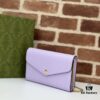 GUCCI Counter Quality, Top Original Single Item, Real Photos! Model No. 781555 Lavender Embossed, Size: 20cm W x 13cm H x 6cm D, In Stock for Immediate Shipping