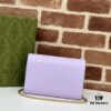 GUCCI Counter Quality, Top Original Single Item, Real Photos! Model No. 781555 Lavender Embossed, Size: 20cm W x 13cm H x 6cm D, In Stock for Immediate Shipping