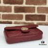 GUCCI Counter Quality, Top Original Single Item, Actual Photos, Model Number: 751526 Burgundy, Size: 21×12×5cm (W×H×D)