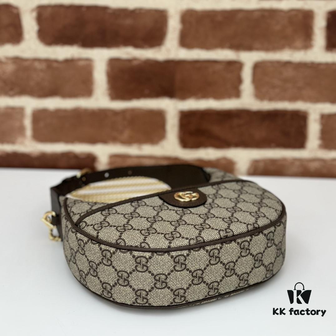 GUCCI Counter Quality, Top Original Single Item, Actual Photos! Model No. 772308 Brown Size: Width 20cm x Height 14.5cm x Side Width 4cm, In Stock Ready to Ship