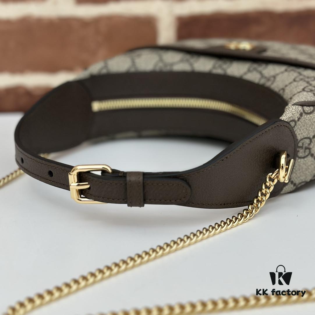 GUCCI Counter Quality, Top Original Single Item, Actual Photos! Model No. 772308 Brown Size: Width 20cm x Height 14.5cm x Side Width 4cm, In Stock Ready to Ship