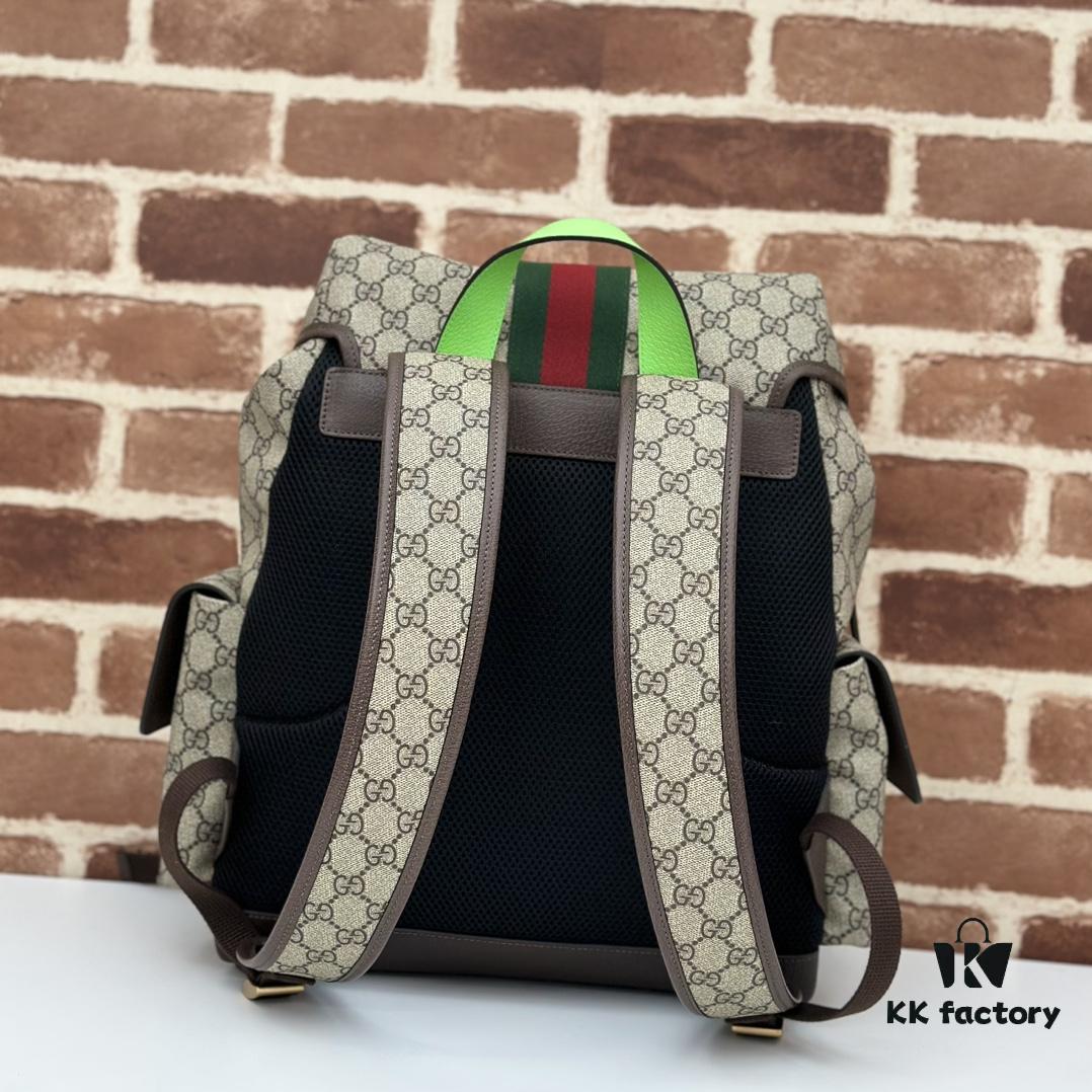 GUCCI Counter Quality, Top Original Single Item, Real Photos! Model No. 598140 Fluorescent Green, Size: 24 x 40 x 16 cm (W x H x D), In Stock