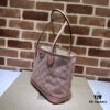 GUCCI Counter Quality, Top Original Single Item, Real Photo! Model No. 742102/726762 Pink Fabric with Pink Leather, Size: 25cm (W) x 22cm (H) x 12cm (D), Ready to Ship