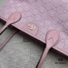 GUCCI Counter Quality, Top Original Single Item, Real Photo! Model No. 742102/726762 Pink Fabric with Pink Leather, Size: 25cm (W) x 22cm (H) x 12cm (D), Ready to Ship