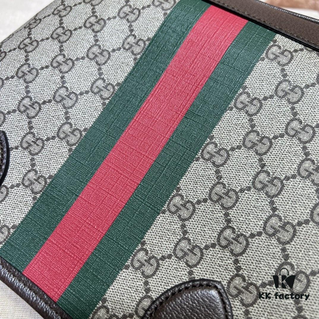 GUCCI New Arrival High-Quality Authentic-Like Item, Real Photo, Model No. 726762 Coffee Rubber, Size 25×22×12