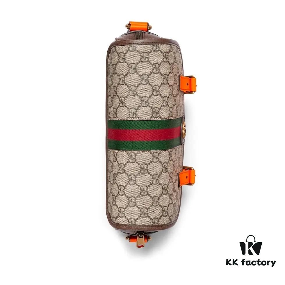 GUCCI Counter Quality, Top Original Single Item, Actual Photos. Model 792376 Fluorescent Orange, Size: 27.5 x 18.5 x 6.5 cm