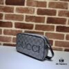 GUCCI New Arrival Cabinet Quality, Top Original Single Item, Actual Photos. Model No. 768391 Grey Rubber, Size 14×23.5×6 cm, In Stock Ready to Ship